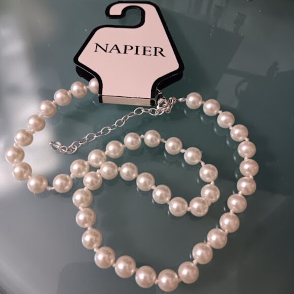 Napier Jewelry - NAPIER Romantic + Timeless Strand of Ivory Pearls Necklace**NEW!